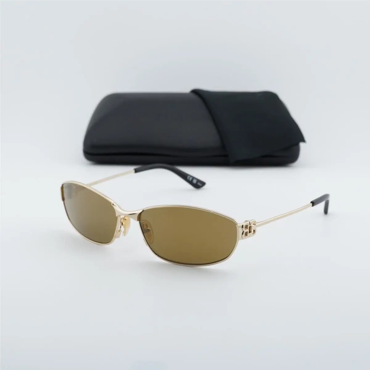Balenciaga BB0336S 003 Gold/brown Gold Mirror 65-16-140 Sunglasses