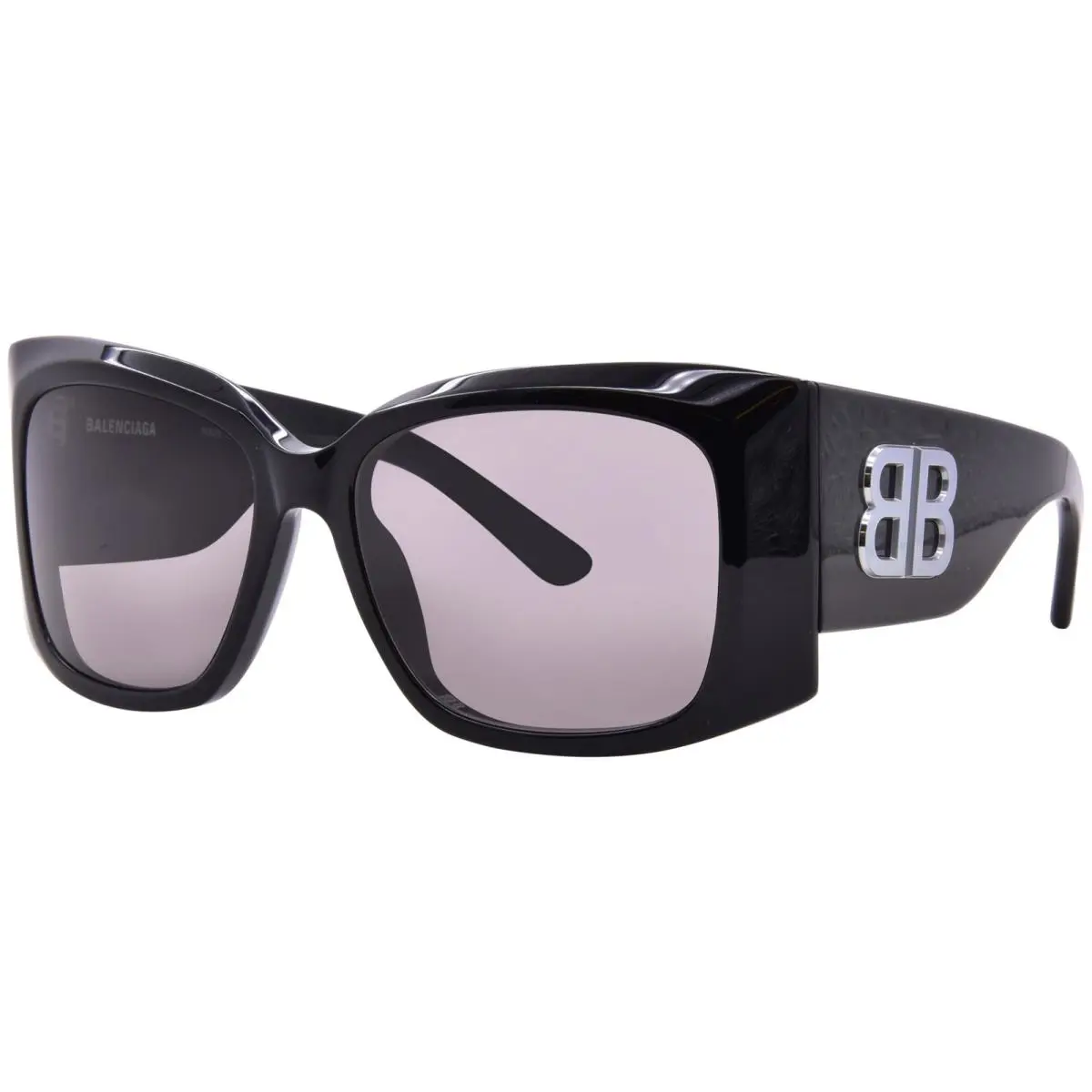 Balenciaga BB0443S 002 Sunglasses Women`s Black/grey Butterfly Shape 58mm