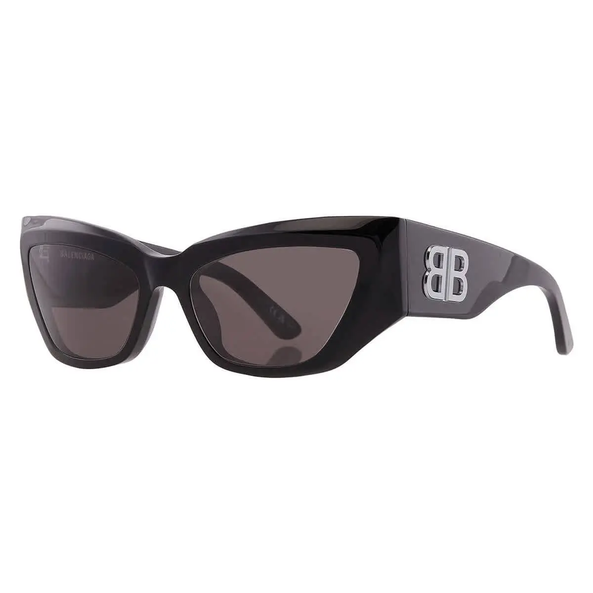 Balenciaga Grey Cat Eye Ladies Sunglasses BB0444S 002 60 BB0444S 002 60