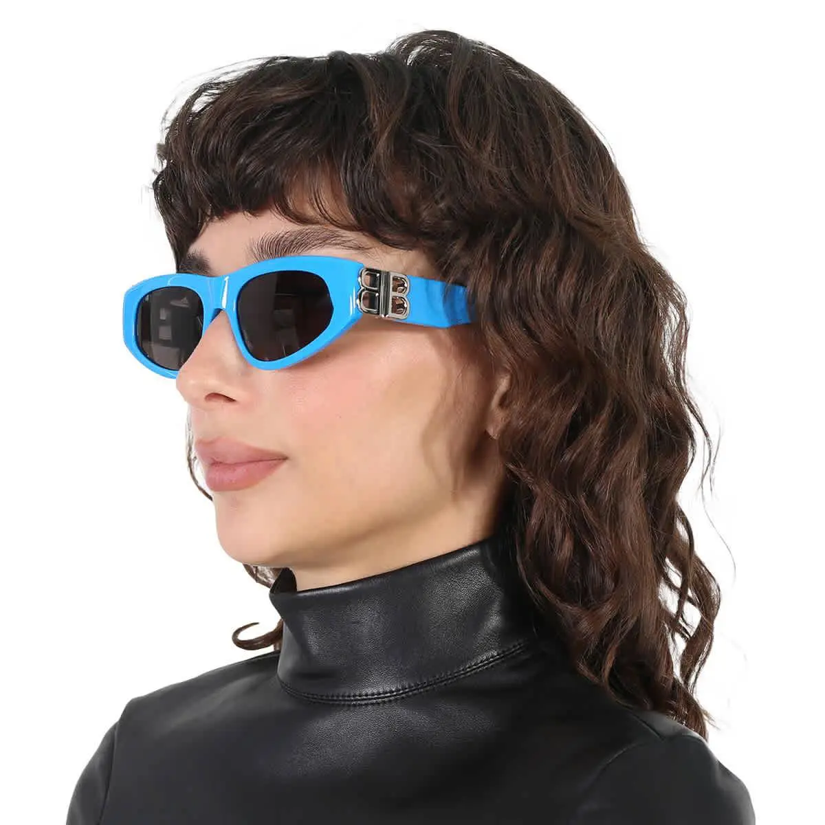 Balenciaga Grey Cat Eye Ladies Sunglasses BB0095S 011 53 BB0095S 011 53