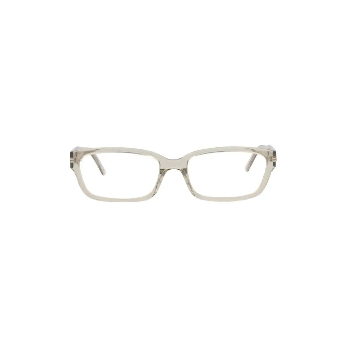 Balenciaga Women 55mm Rectangular Optical Glasses Beige Beige Tran