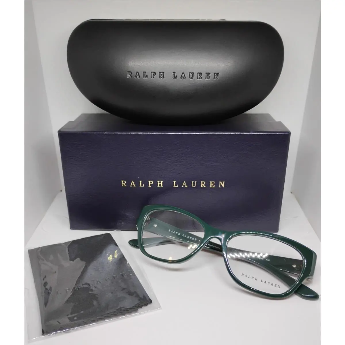 Ralph Lauren Women`s Eyeglasses Frames Case Model RL 6151 5614 Solid Green