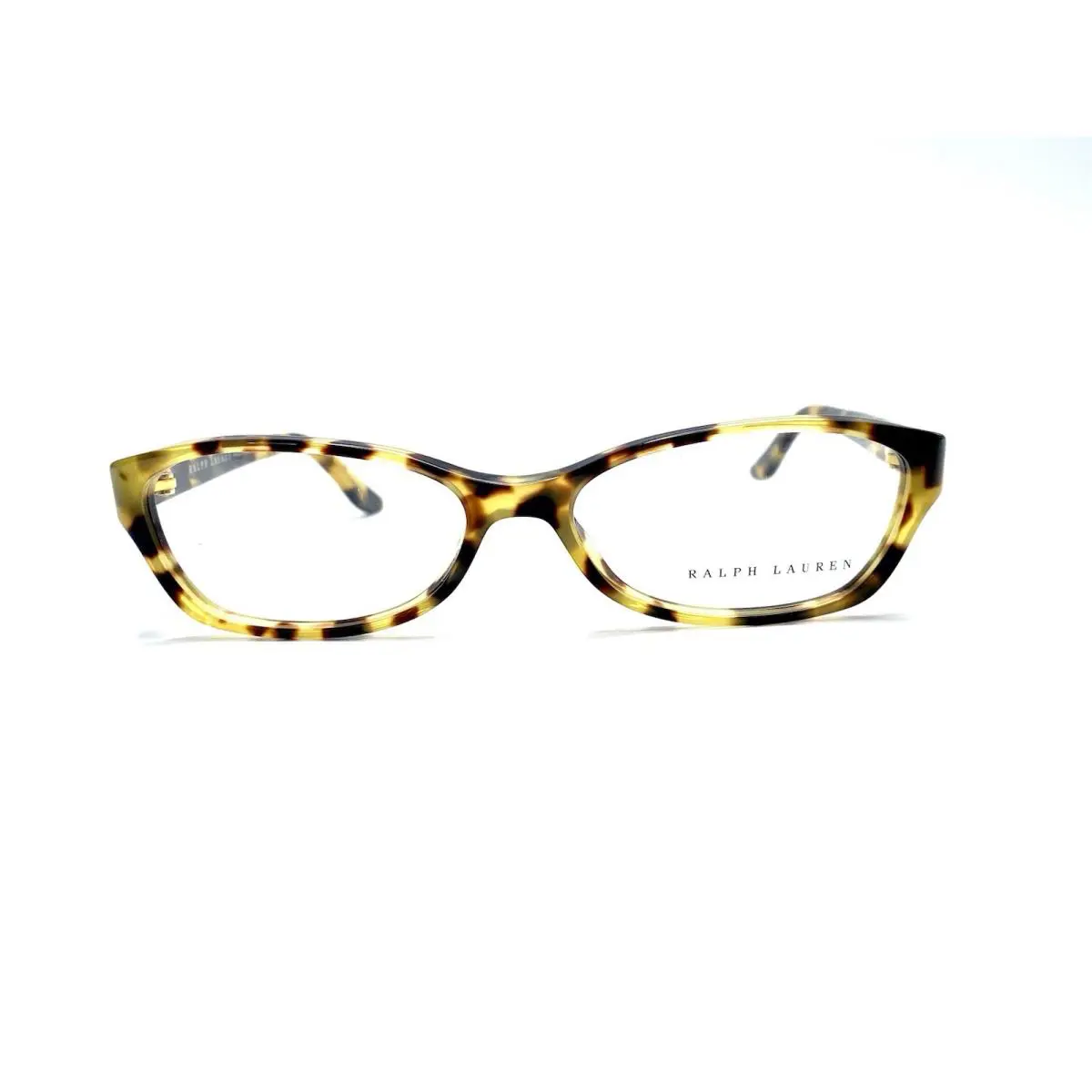 Ralph Lauren Brown Yellow Spotty Cat Eye Glasses Italy RL 6068 53 15 130