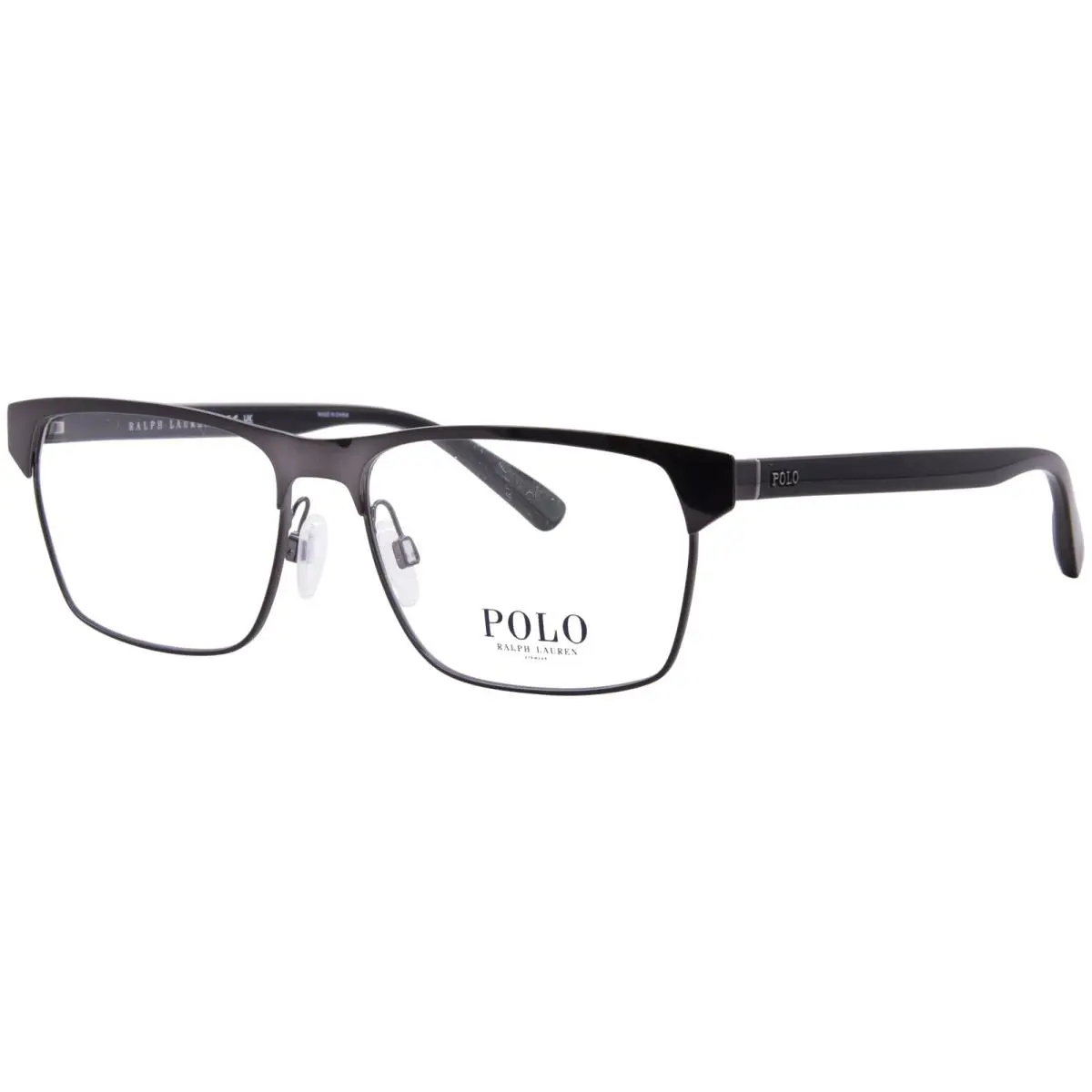 Polo Ralph Lauren PH1232 9215 Eyeglasses Men`s Shiny Dark Gunmetal Full Rim 57mm