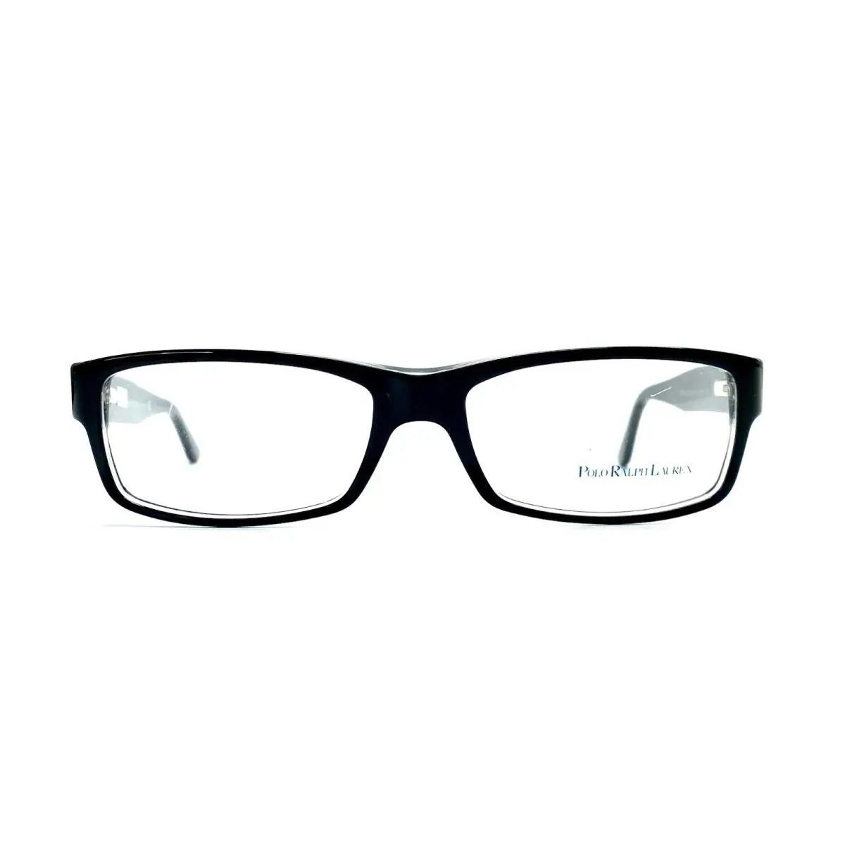 Polo Ralph Lauren Black Clear Rectangular Glasses Italy Polo 2015 54 16 140