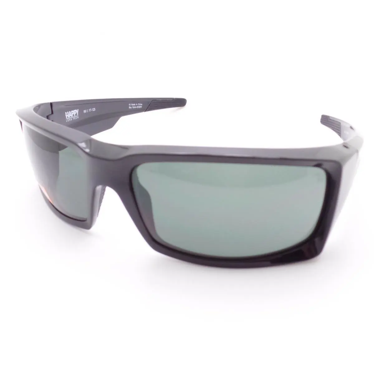Spy Optics General Shiny Black Gray Green Sunglasses