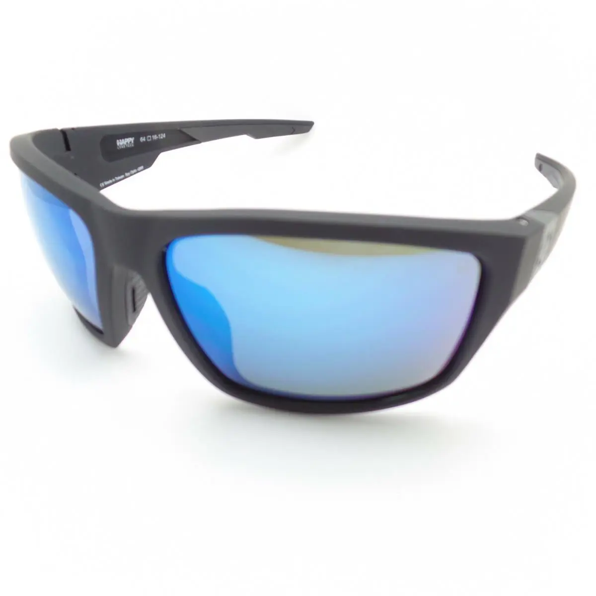 Spy Optics Dirty Mo Tech Soft Matte Black Blue Spectra Sunglasses
