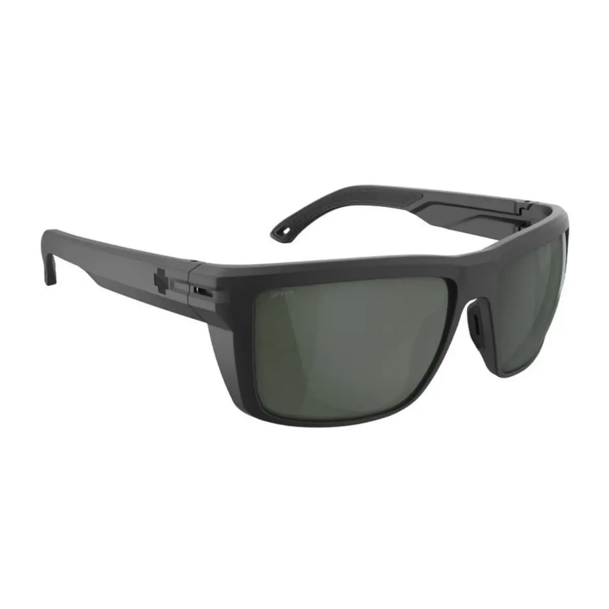 Spy Optic Overhaul Sunglasses - Matte Black Ansi / Happy Gray Green Lens - Frame: Matte Black ANSI, Lens: Happy Gray Green ANSI