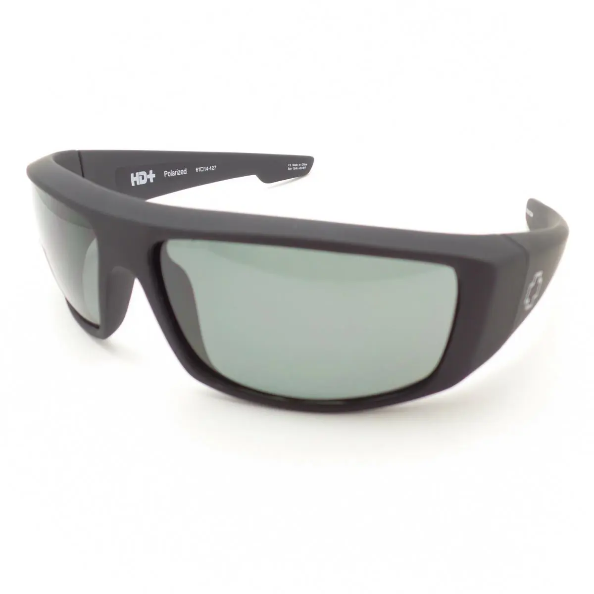 Spy Optics Logan Soft Matte Black Grey Green Polarized Sunglasses - Frame: Soft Matte Black, Lens: Happy Grey Green
