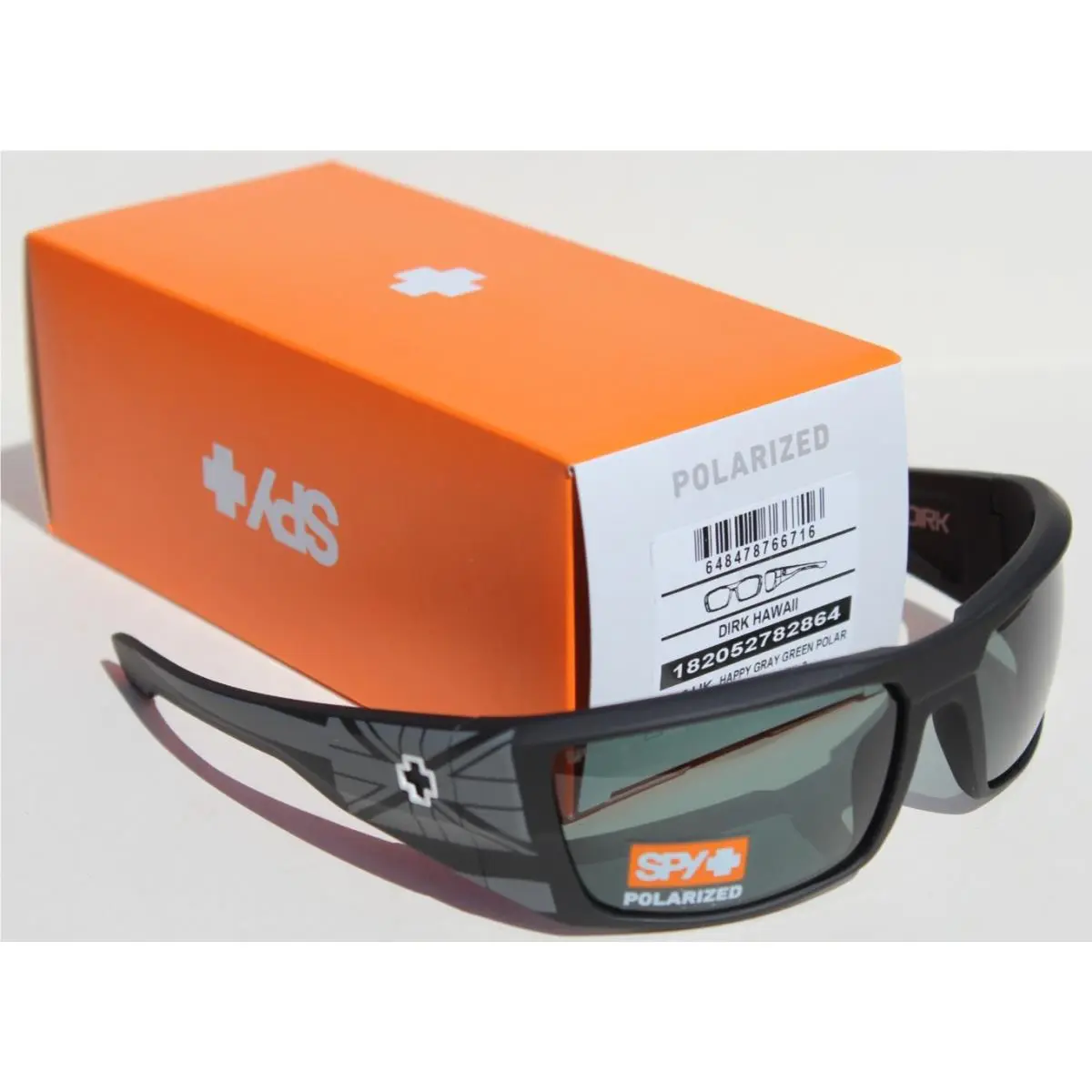 Spy Optics Dirk Polarized Sunglasses Hawaii Flag/gray Green Rare