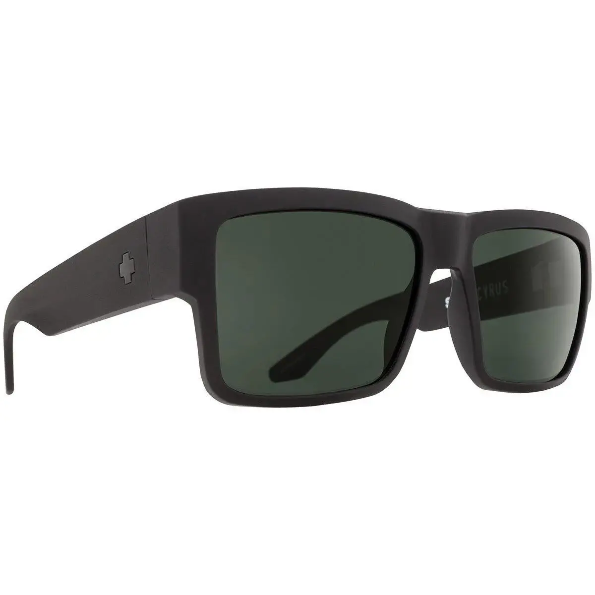Spy Sunglasses Cyrus Matte Black/hd Grey Green Lens