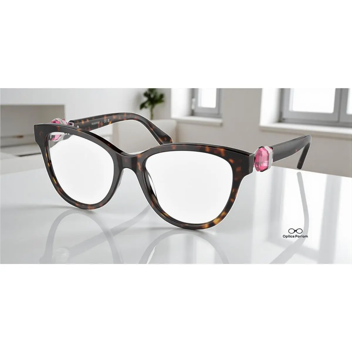 Swarovski SK2004 1002 Dark Havana Demo Lens 52 mm Women`s Eyeglasses