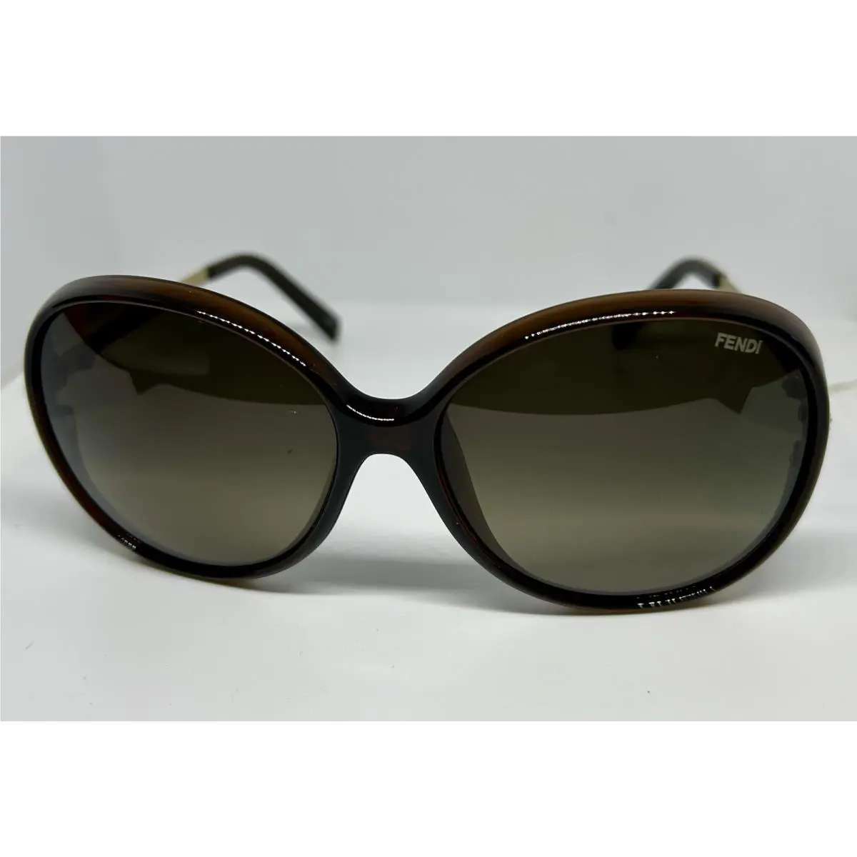Fendi Sunglasses Model FS 5339 R 209 Color Brown Gold with Swarovski Crystals