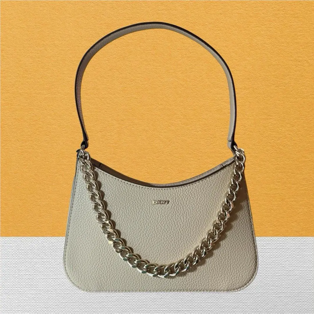 Dkny Ash Demi Single Chain Handle Small Khaki Shoulder Bag