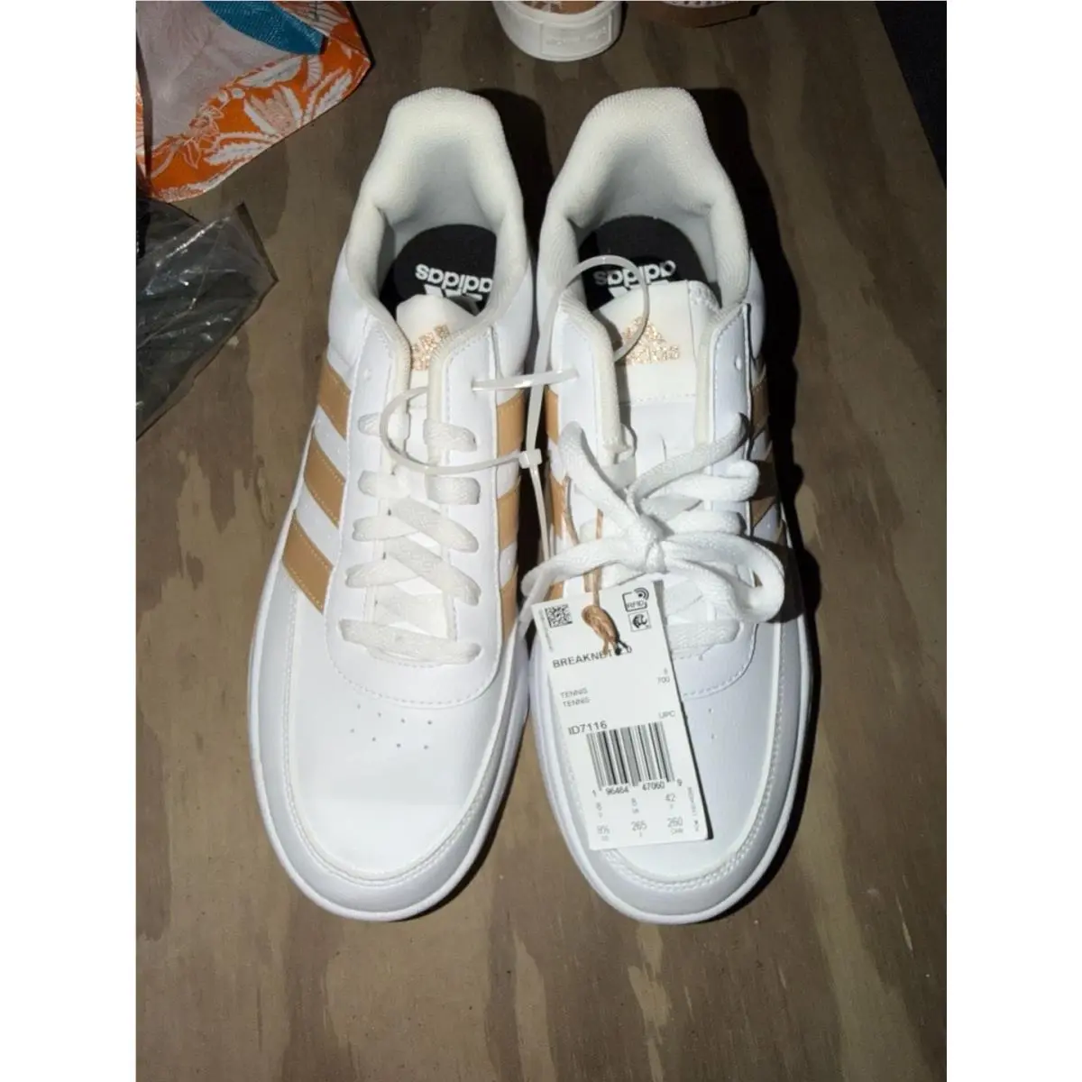 Adidas Breaknet 2.0 Women`s Shoes White Wonder Gold ID7116