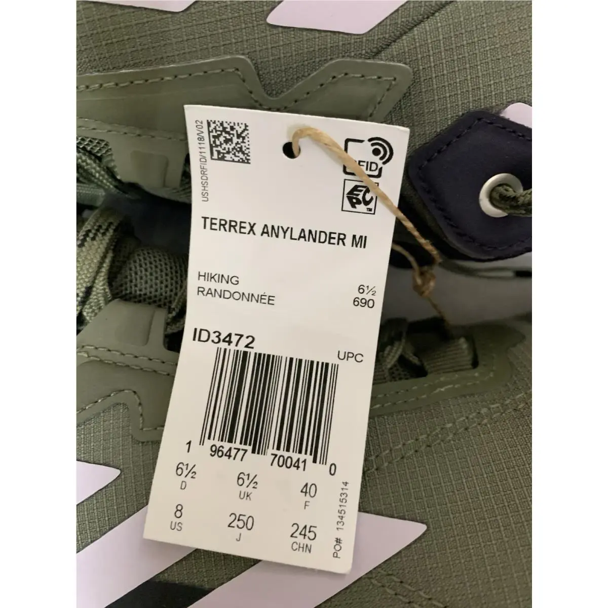 Adidas shoes - terrex anylander - terrex anylander - ID3472 - Magic Grey/Dash Grey/Acid Red (UPC: 196477702148) 8