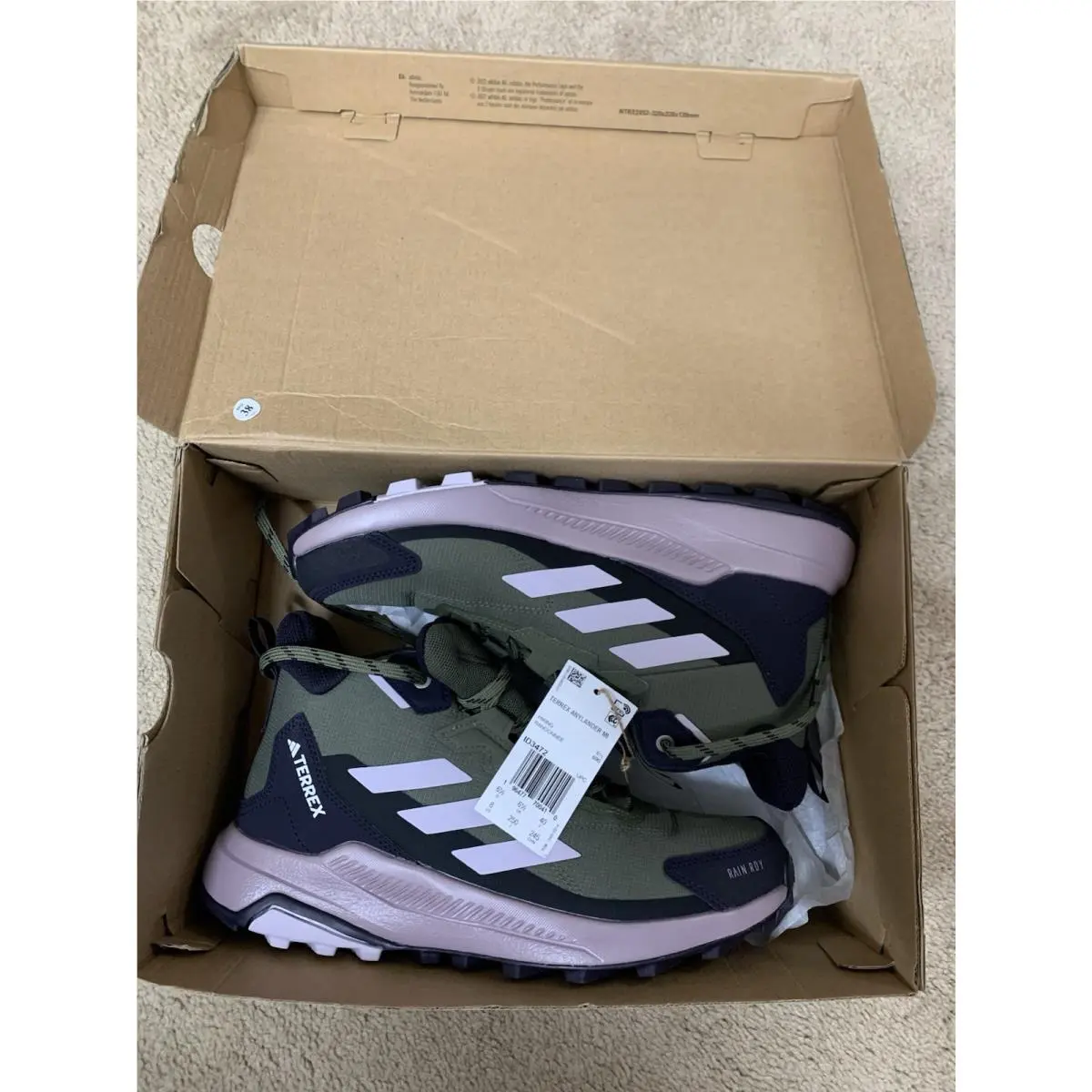 Adidas shoes - terrex anylander - terrex anylander - ID3472 - Magic Grey/Dash Grey/Acid Red (UPC: 196477702148) 7