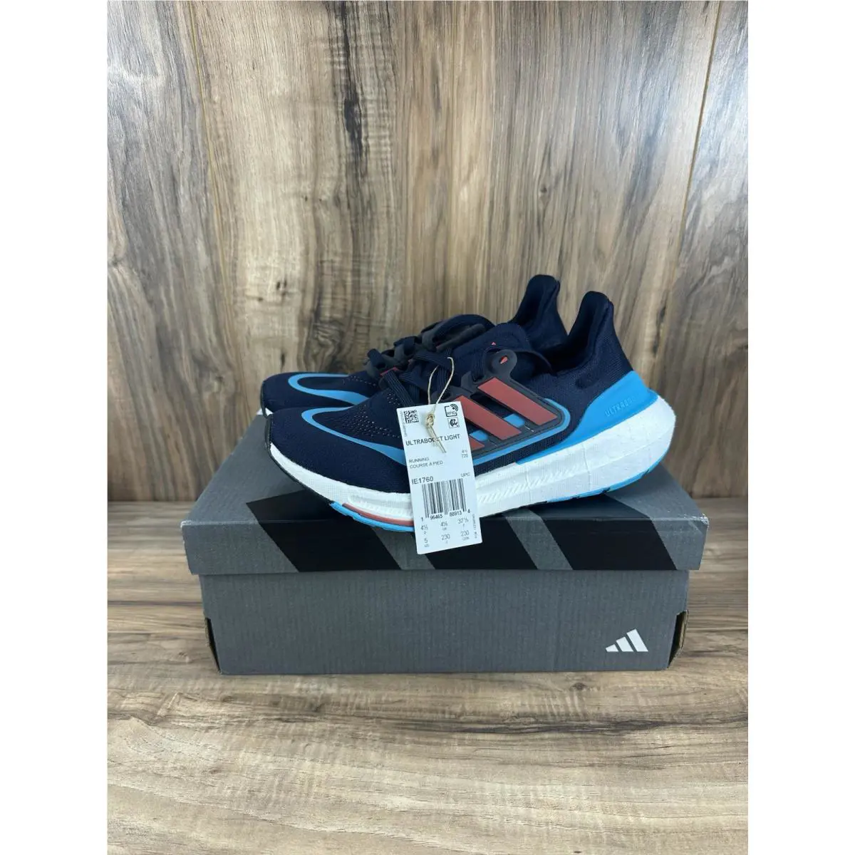 Adidas Ultraboost Light Athletic Running Shoes Blue IE1760 Men`s Sz US 5