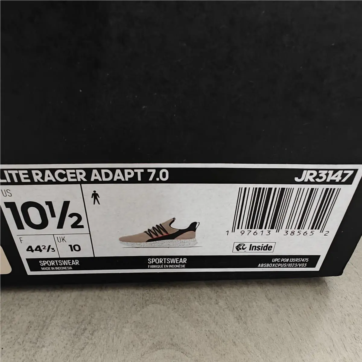 Adidas shoes - adidas Lite Racer - Lite Racer - JR3147 - Tan/Black/Red 9