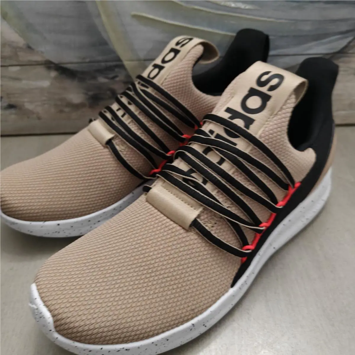 Adidas shoes - adidas Lite Racer - Lite Racer - JR3147 - Tan/Black/Red 2