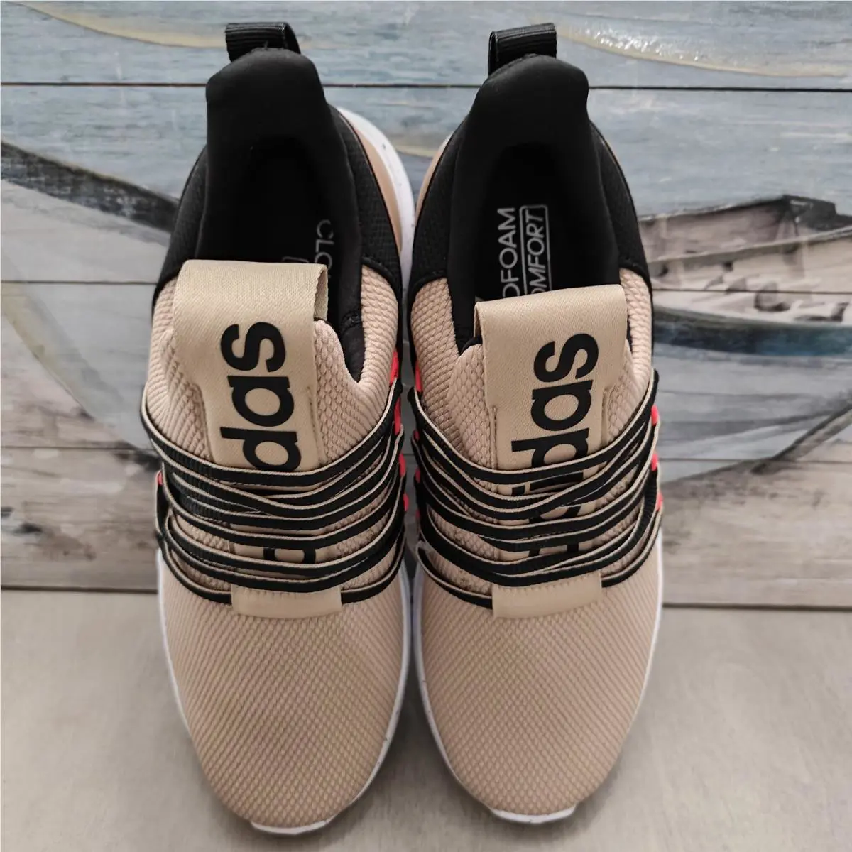 Adidas shoes - adidas Lite Racer - Lite Racer - JR3147 - Tan/Black/Red 5