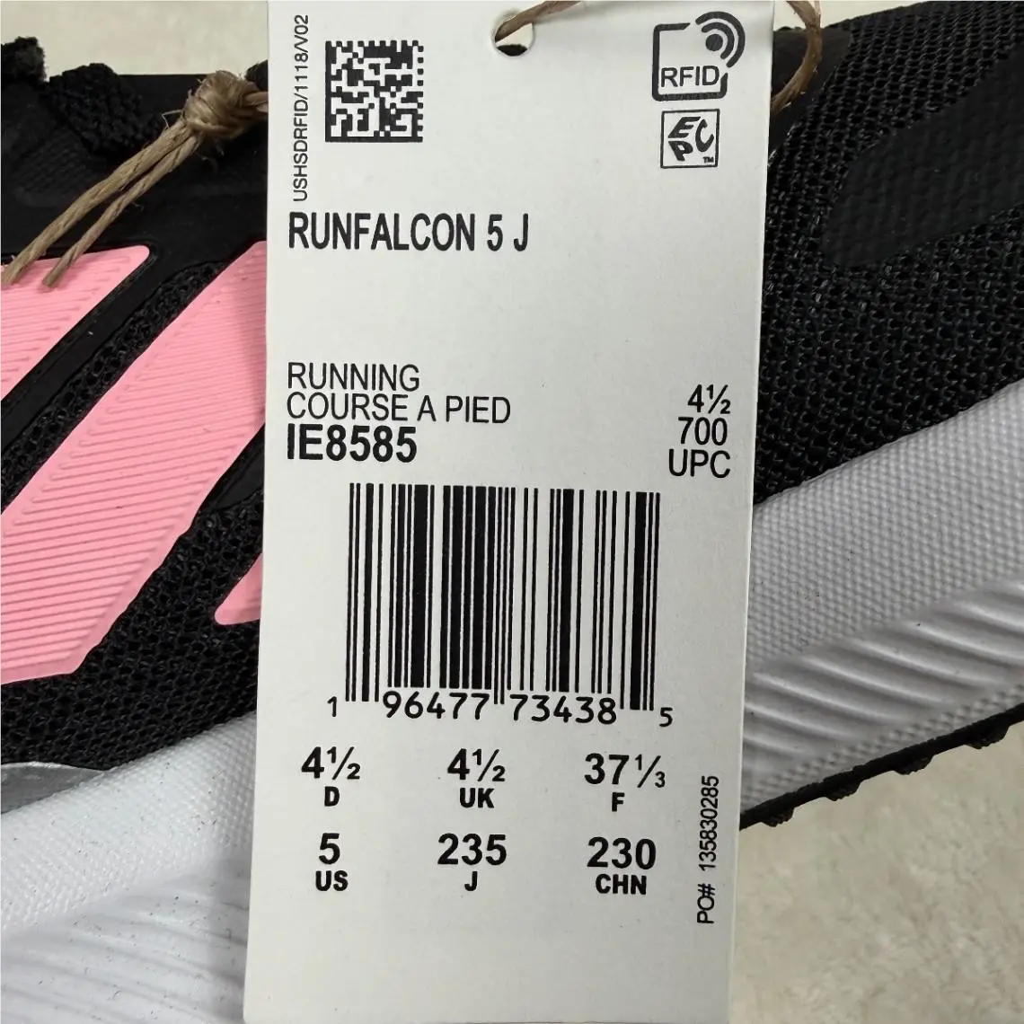 Adidas shoes - Runfalcon 3.0 K - Runfalcon - HP5838 - Black 10