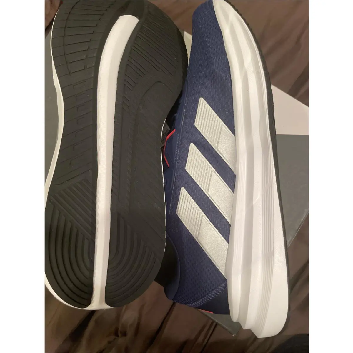 Adidas shoes - ADIDAS GALAXY 7 - GALAXY - Running Course Pied - BLUE SILVER 1