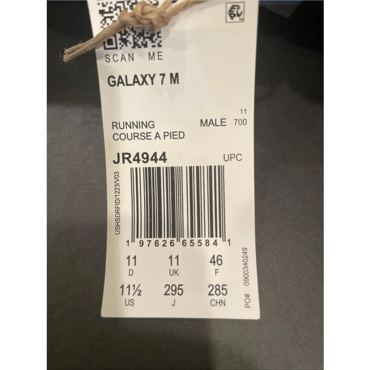Adidas shoes - ADIDAS GALAXY 7 - GALAXY - Running Course Pied - BLUE SILVER 2