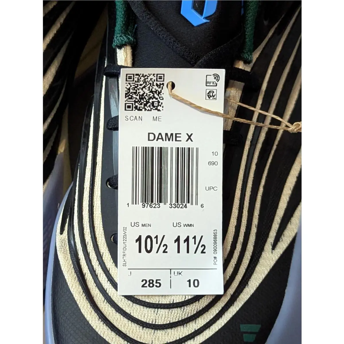 Adidas shoes - adidas Dame 10 - Dame - JR9943 - Black (UPC: 197623330246) 9