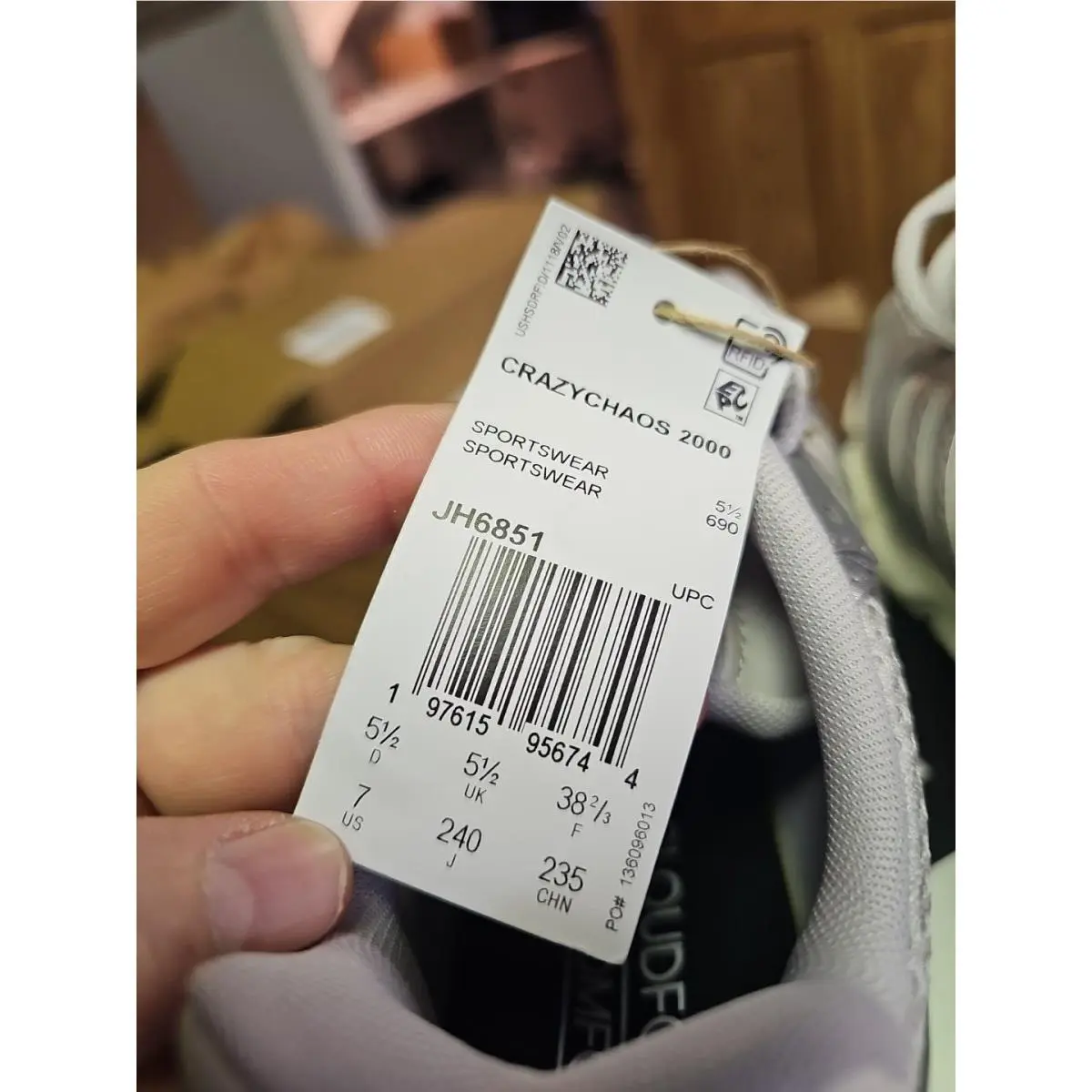 Adidas shoes - adidas Crazychaos - Crazychaos - Silver (UPC: 196478017722) 3