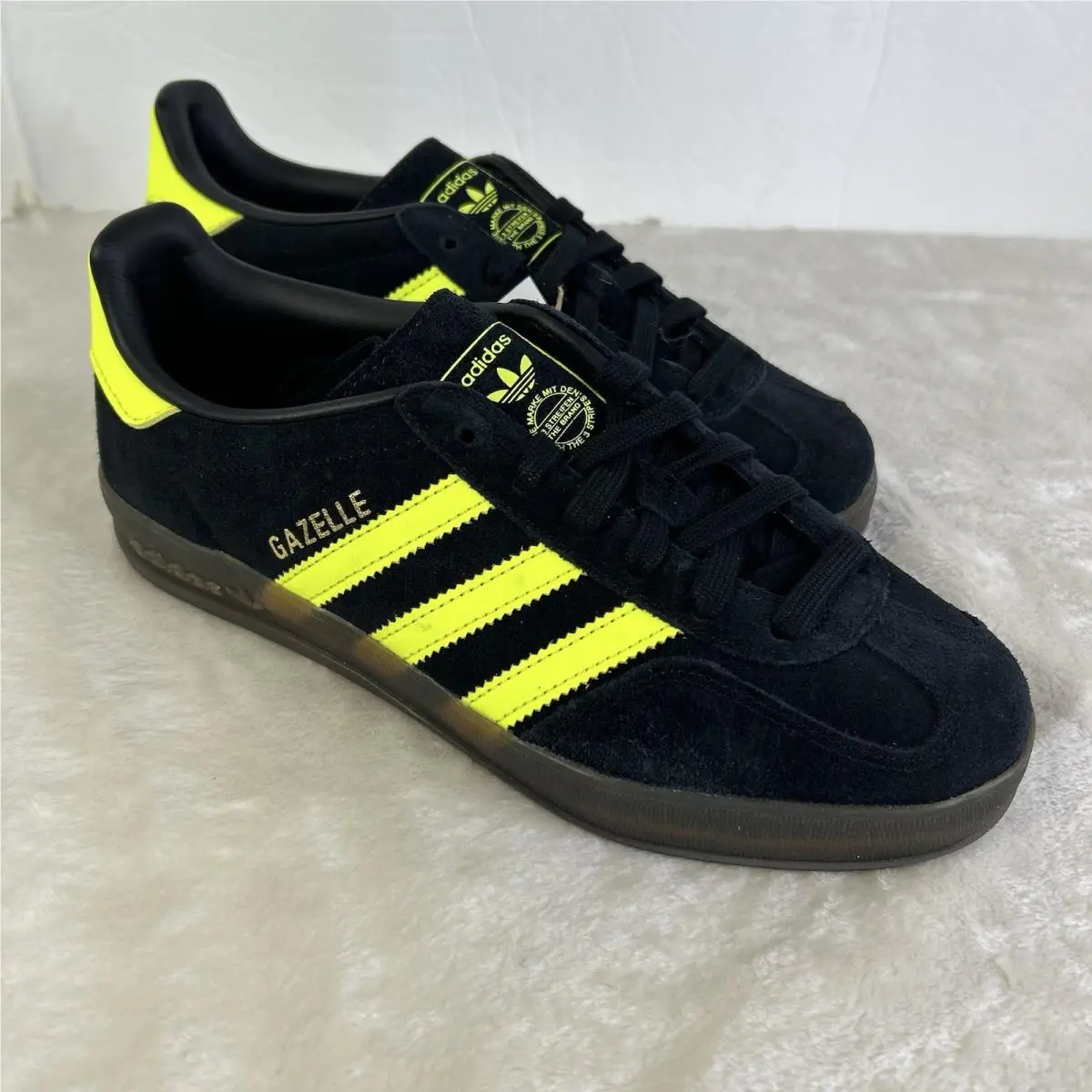 Adidas shoes - adidas Gazelle - Gazelle - JR3841 - Black/Yellow/Gum Bottom 1