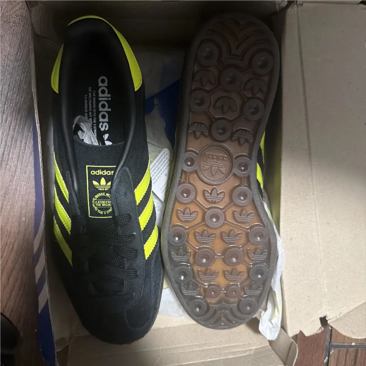 Adidas shoes - adidas Gazelle - Gazelle - JR3841 - Black/Yellow/Gum Bottom 2