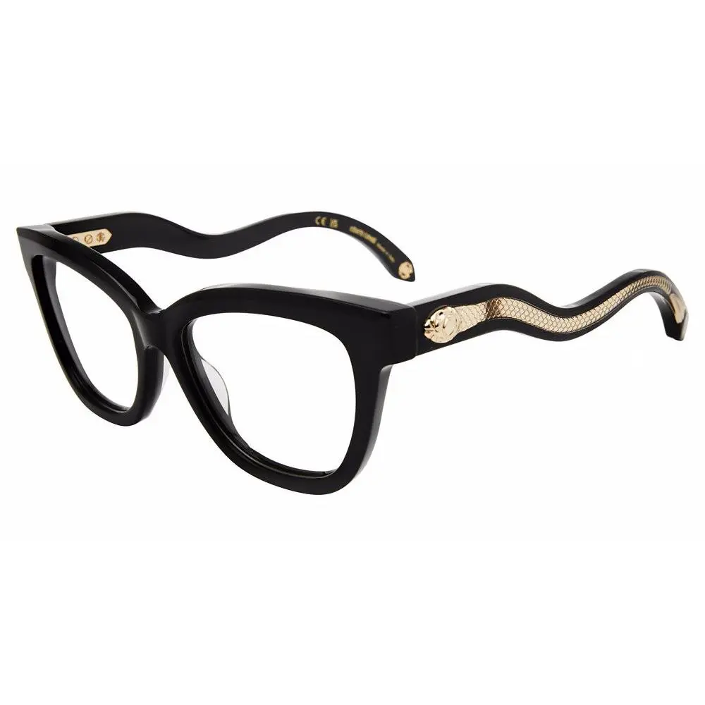 Roberto Cavalli VRC072 Eyeglasses Eye Glasses 0700 Shiny Black 53m