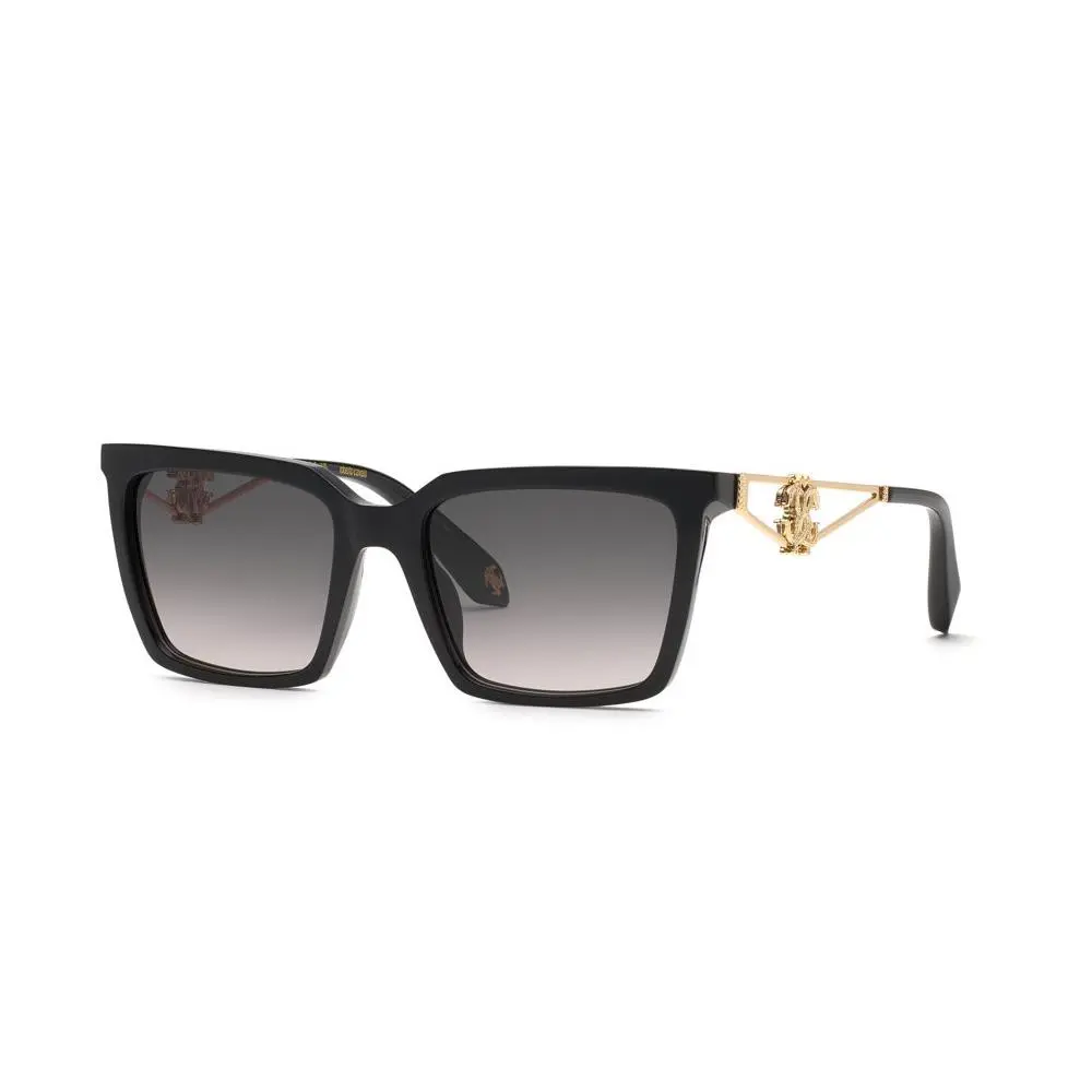 Roberto Cavalli SRC157M Sunglasses 0700 Black W Smoke Grad 54mm Un