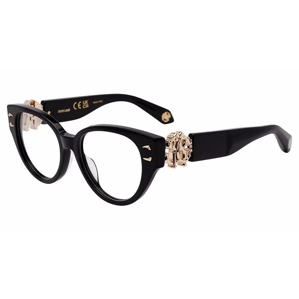 Roberto Cavalli Vrc 076 M Black 0700 Size 52 Sunglasses