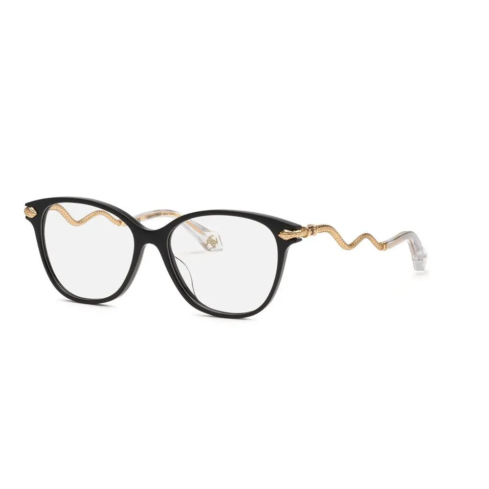 Roberto Cavalli VRC121 Eyeglasses Eye Glasses 0700 Shiny Black 54m