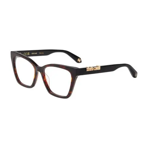 Roberto Cavalli VRC159M Eyeglasses Eye Glasses 0743 Brown/yellow Havana Authenti
