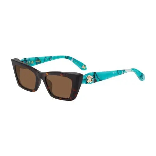 Roberto Cavalli SRC169M Sunglasses 0743 Brown/yellow Havana 52mm U