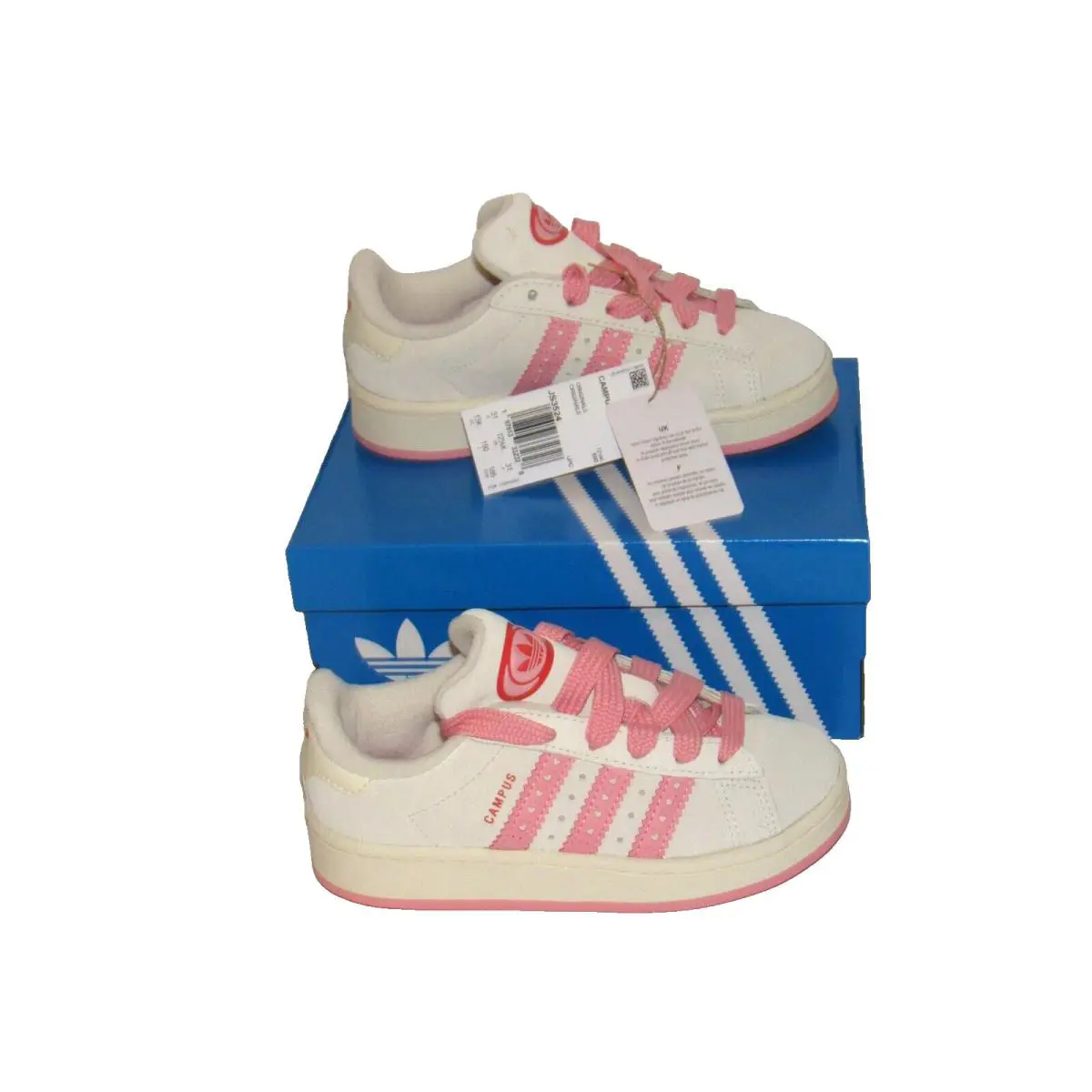 Adidas shoes - adidas Campus - Campus - White/Pink (UPC: 197613332328) 5