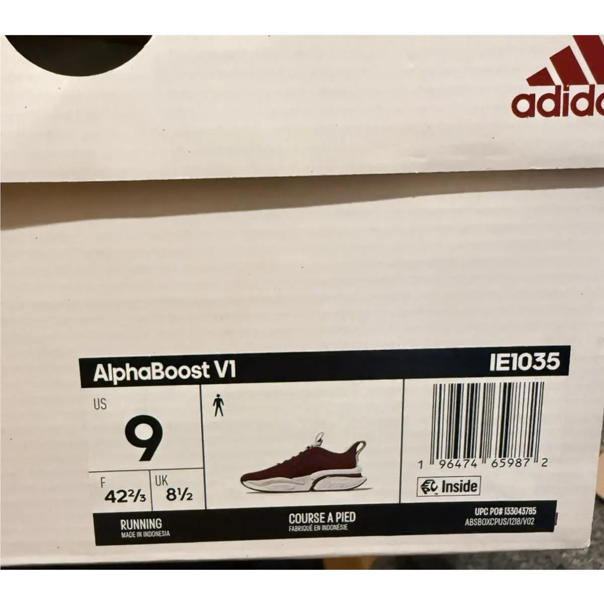 Adidas shoes - adidas AlphaBoost V1 - AlphaBoost - IE1035 - Red 7