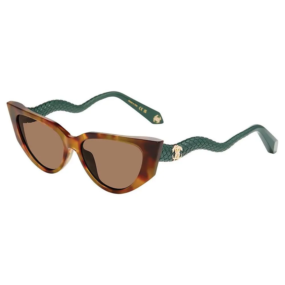 SRC128M Sunglasses 0V34 Brown/green Havana 56mm Un by Roberto Cavalli