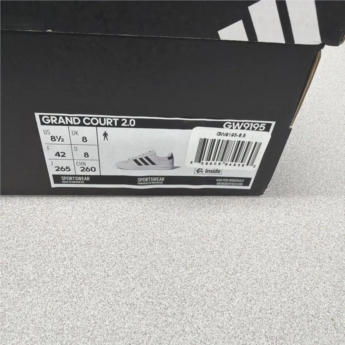 Adidas shoes - Adidas Grand Court 2.0 - Grand Court - White/Core Black/Cloud White (UPC: 0658906849560) 1