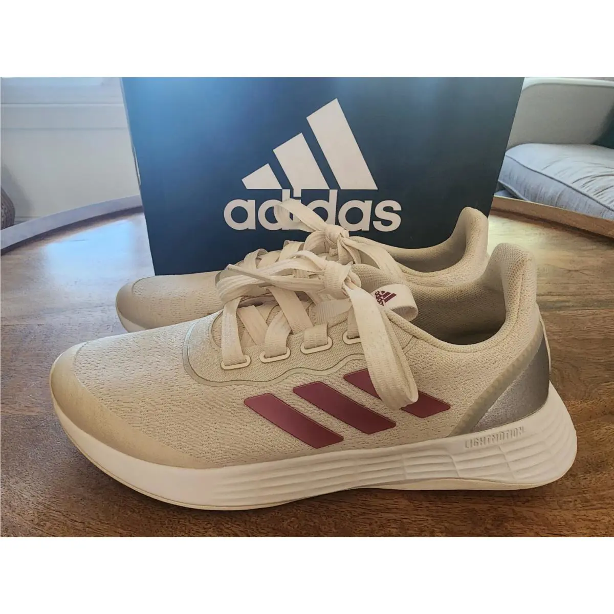 Adidas shoes - adidas Racer - Racer - FY5679 - Chalk White/Cherry Metallic/Silver Metallic (UPC: 194813903846) 4