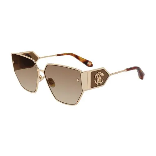 Roberto Cavalli SRC092 Sunglasses 0300 Shiny Total Rose Gold 64mm