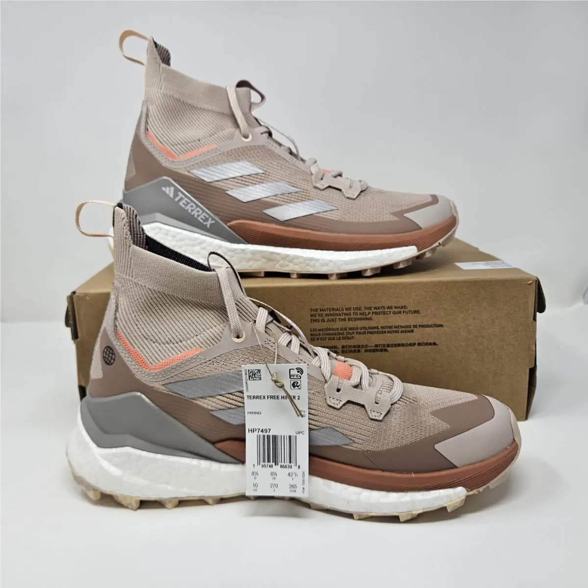 Adidas shoes - adidas TERREX Free Hiker - TERREX Free Hiker - HP7497 - Wonder Taupe (UPC: 195748866398) 0