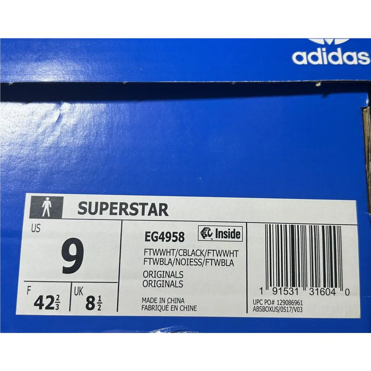 Adidas shoes - White/Black 7