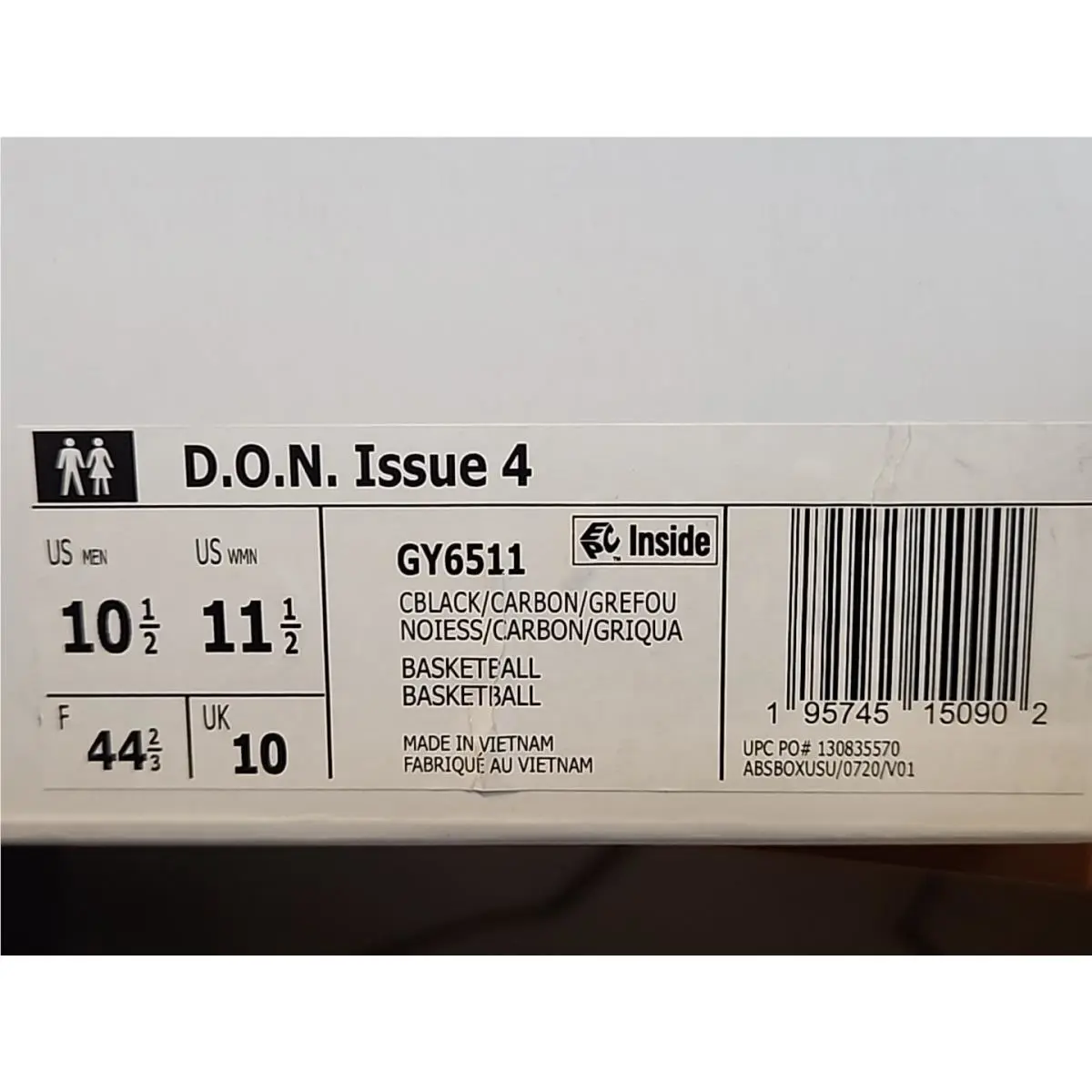 Adidas shoes - adidas D.O.N. Issue #4 - Issue - GY6511 - Black (UPC: 195745150902) 1