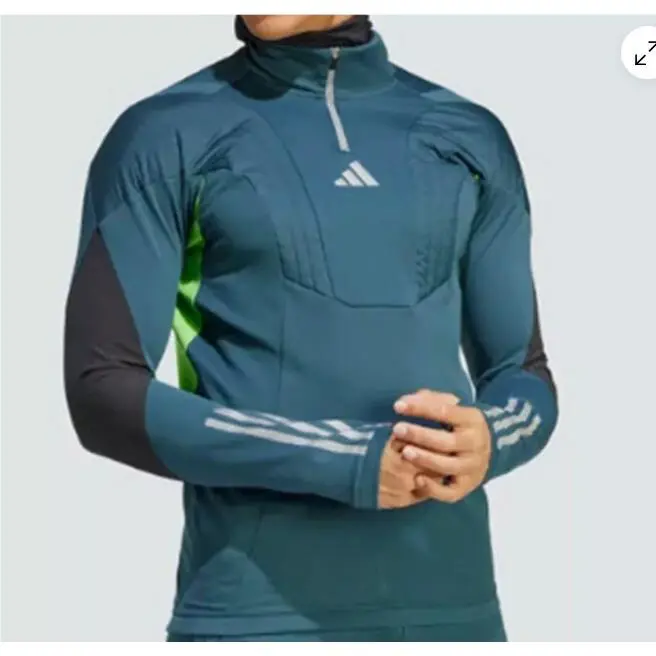 Adidas clothing - 2023 Men Tiro 23 C Winter-rized Gimo Athletic Training Jersey - IL3207 - Arctic night, Semi-Lucid Lime (UPC: 196468392532) 1