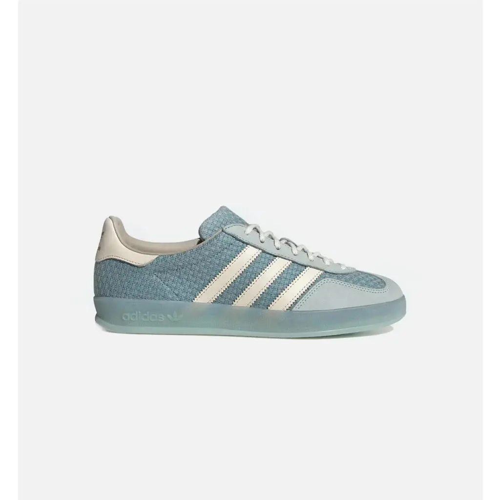 Adidas Gazelle Indoor Cotton Weave Pack Light Blue JR8852 Men`s Size 8