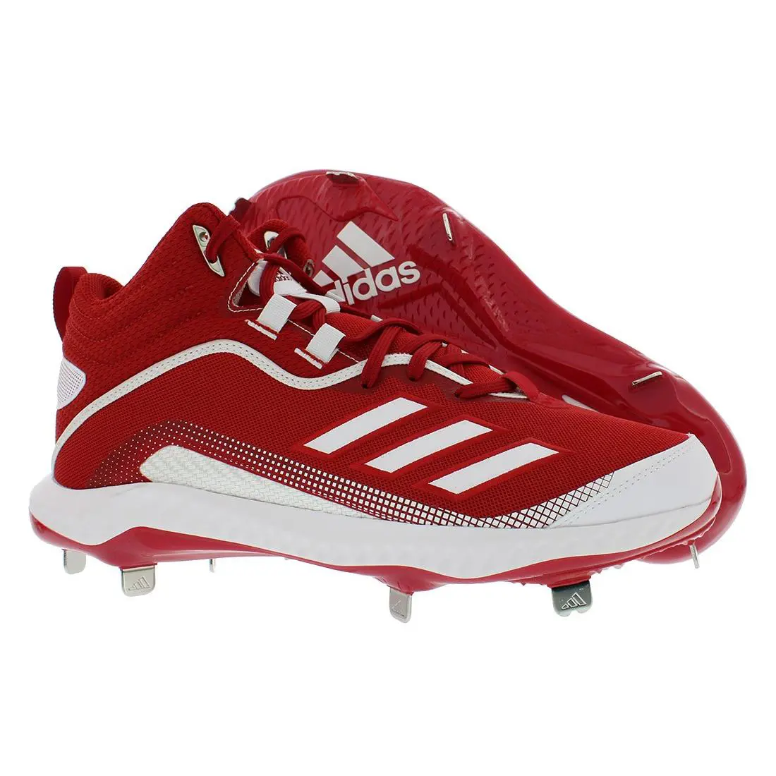 Adidas Icon 6 Bounce Mid Mens Shoes Size 11.5 Color: Power Red/white/white - Power Red/White/White, Main: Red